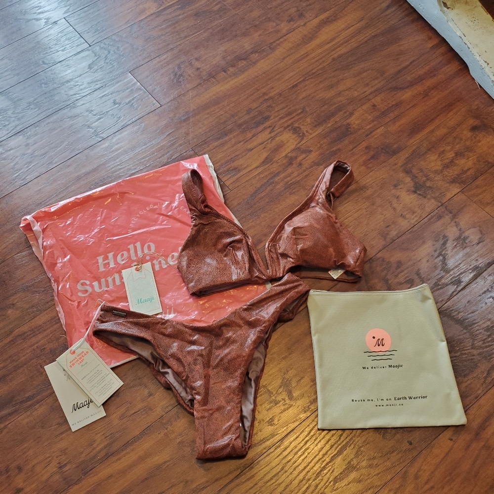Maagi Snake Skin Bikini Set NEVER WORN